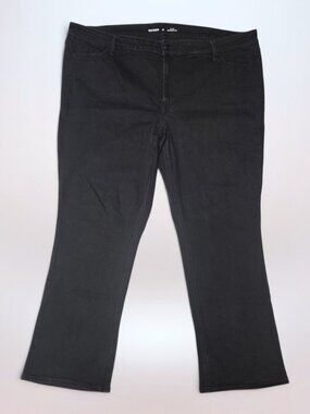 Old Navy Mid-Rise Wow Boot-Cut Black Jack Jeans 22 Regular